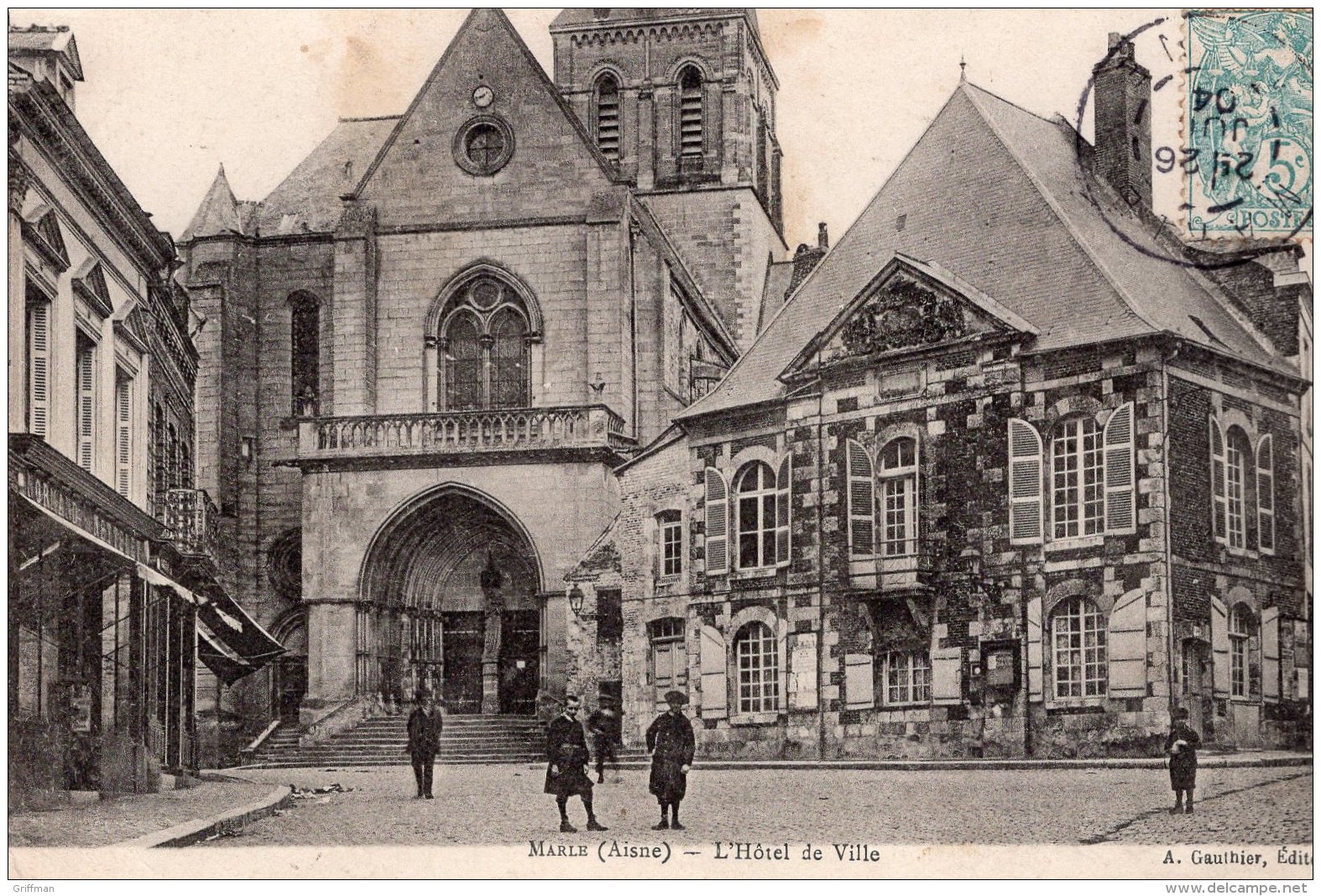 MARLE L'HOTEL DE VILLE 1904 TBE - Other & Unclassified