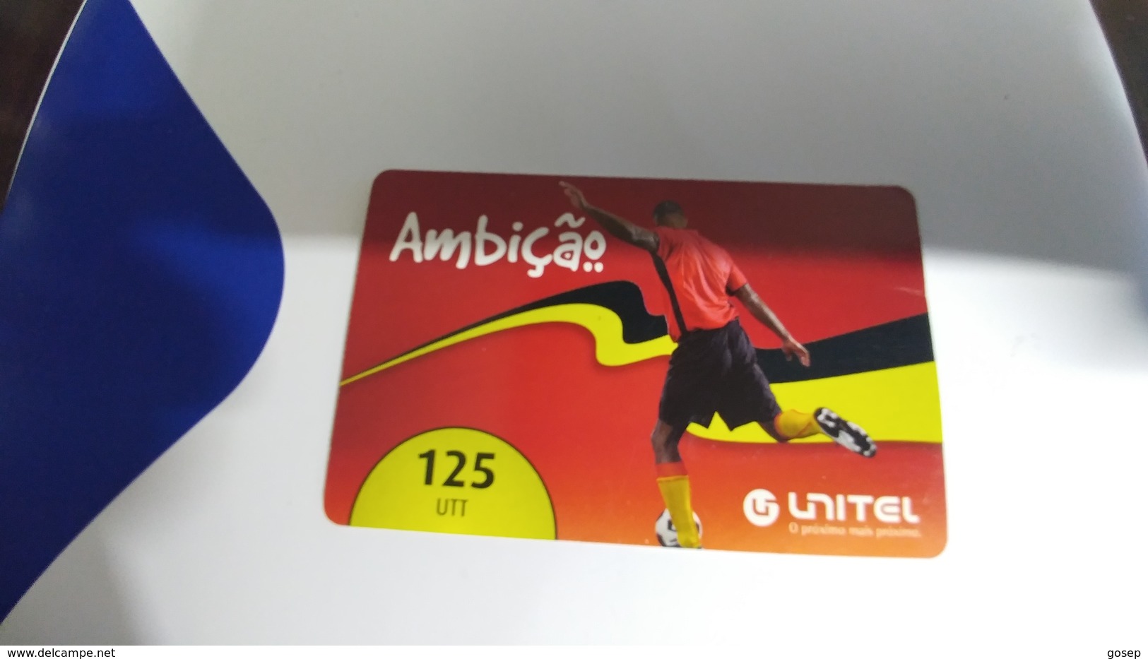 Angola-ambicao-(1)-(125utt)-31.12.2013-used+1card Prepiad Free - Angola