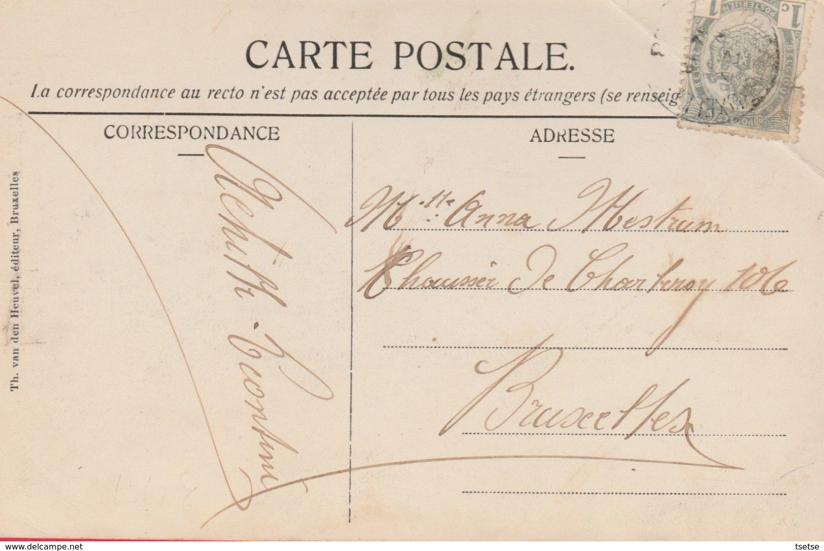 Menen / Menin - Postkantoor /  La Poste - 1908 ( Verso Zien ) - Menen