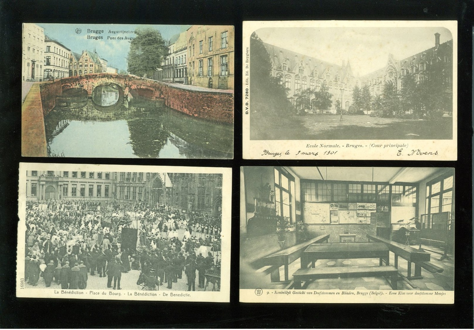 Beau lot de 60 cartes postales de Belgique  Bruges      Lot 60 postkaarten van België  Brugge - 60 scans