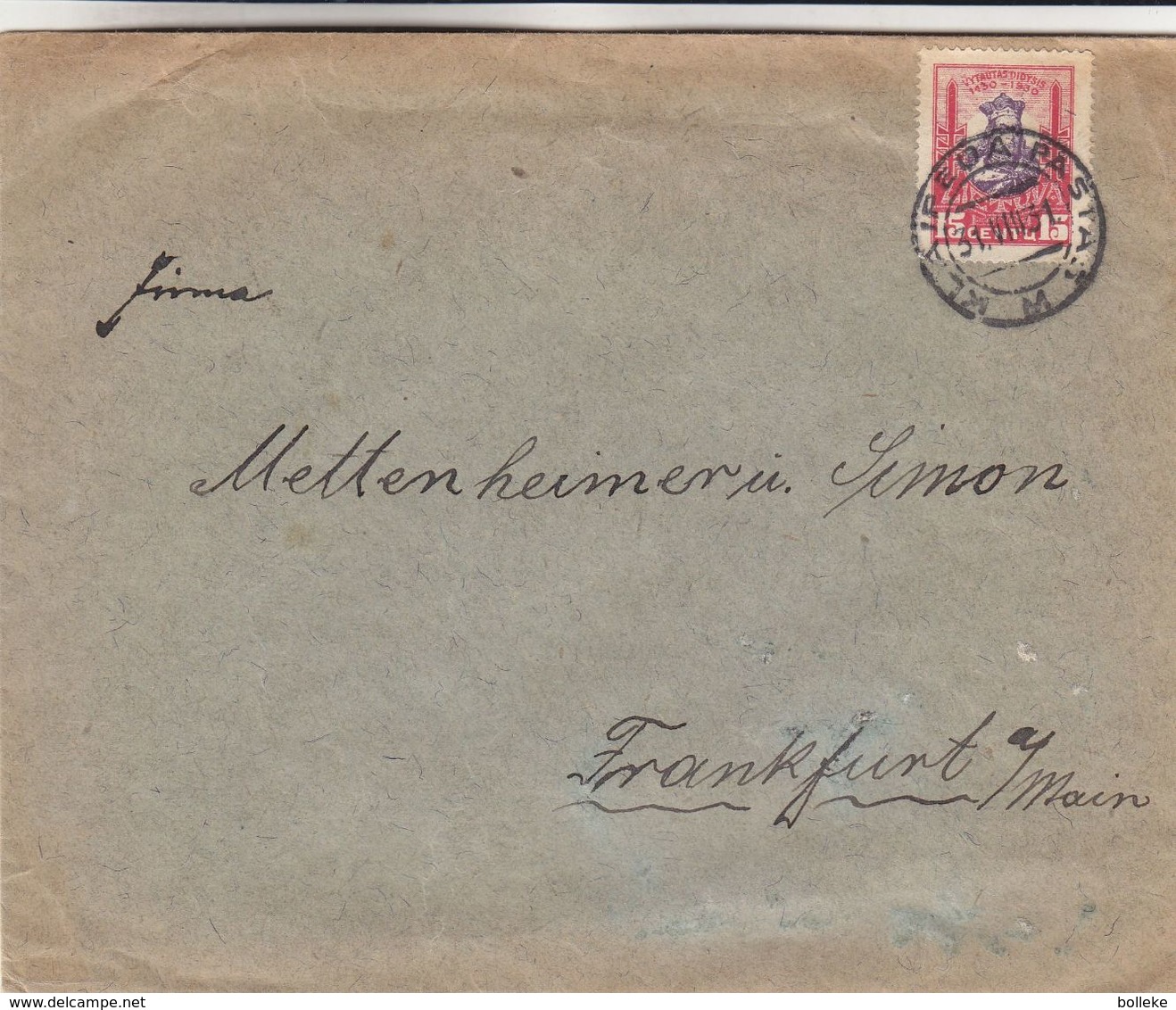 Lituanie - Lettre De 1931 ° - Oblit Klaipeda Pastas - Exp Vers Frankfurt Am Main - Litauen