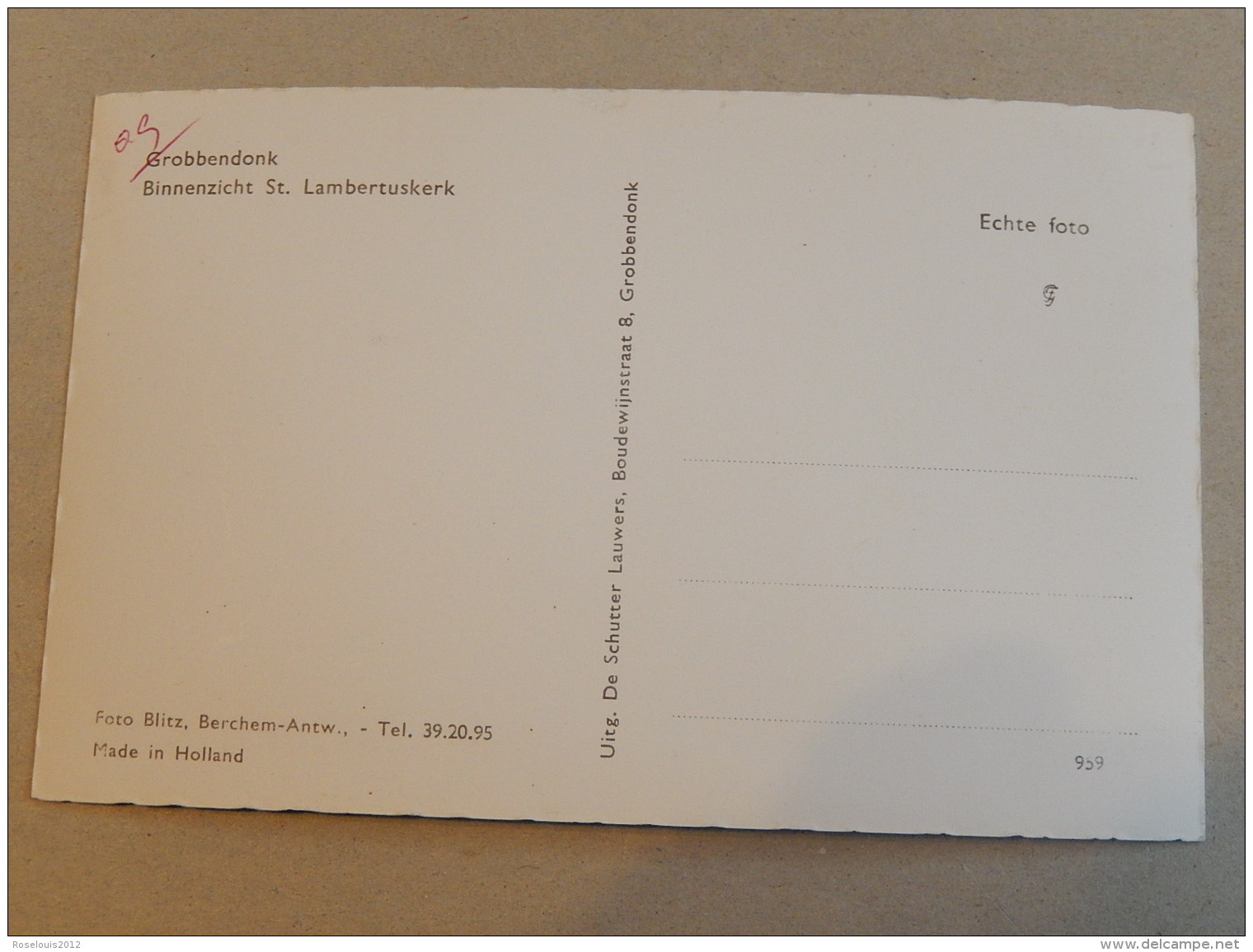 GROBBENDONK : Binnenzicht St Lambertuskerk - Andere & Zonder Classificatie