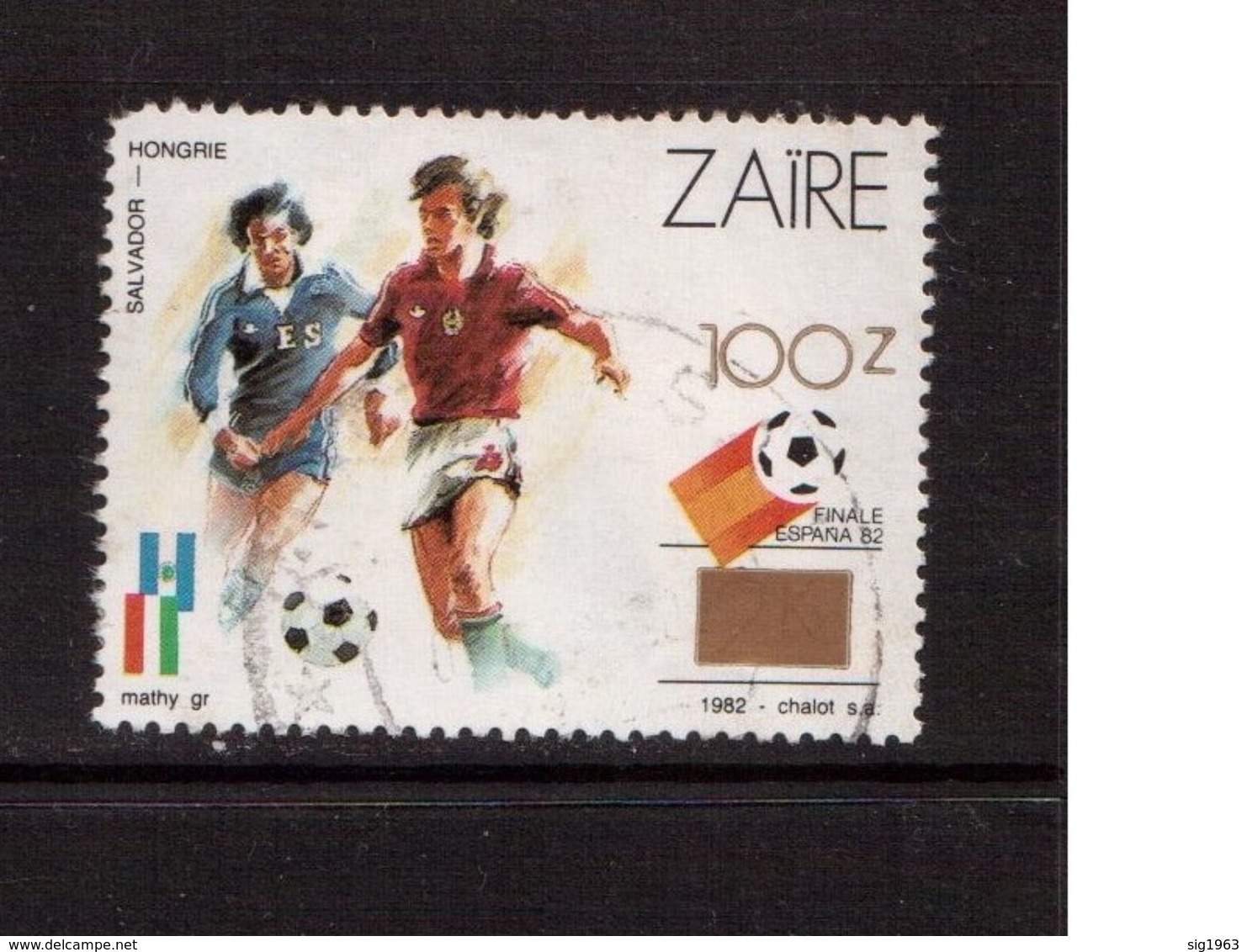 Zaire-1990,(Mi.991),Football, Soccer, Fussball,calcio,Used - 1982 – Espagne