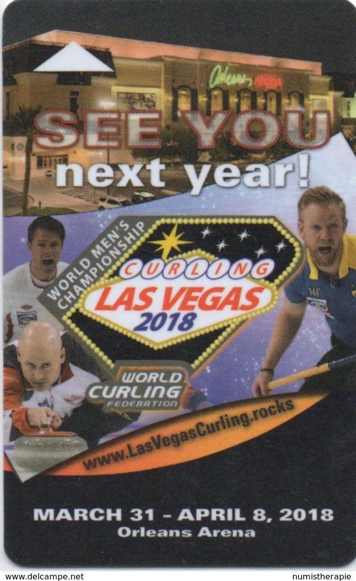 Carte Clé Hôtel Avec Casino : World Men's Curling Championship 2018 @ Orleans Arena : Las Vegas USA - Hotel Keycards