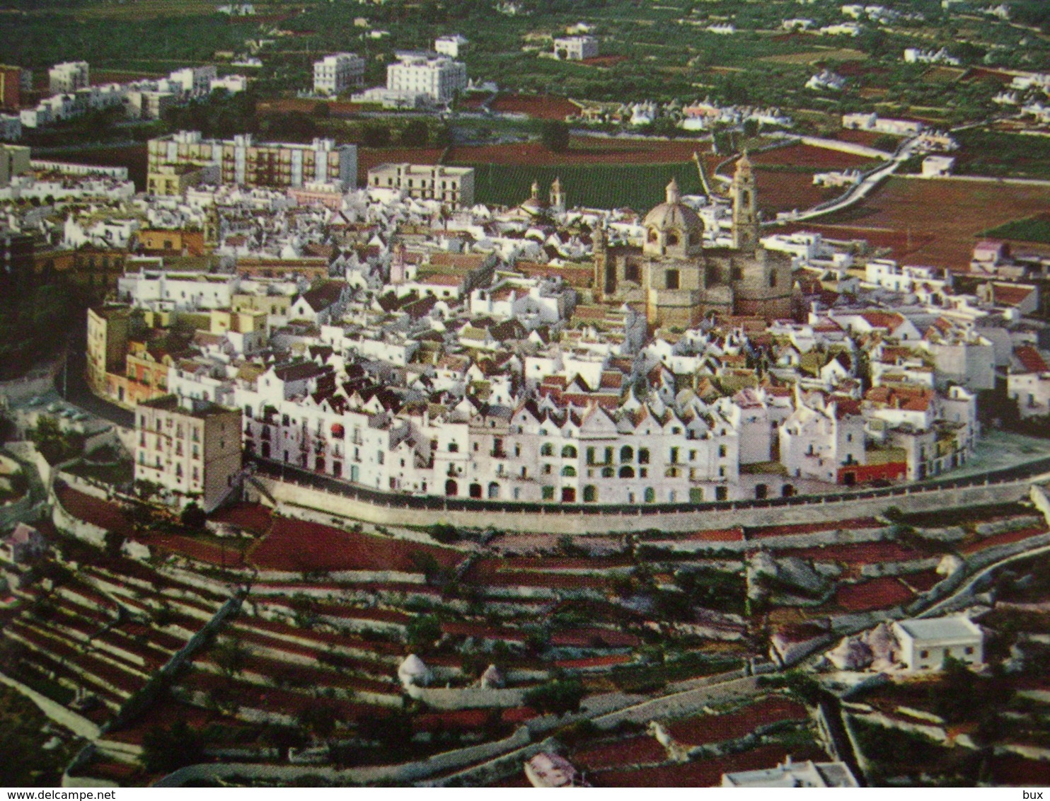 LOCOROTONDO  PANORAMA    VECCHIE CARTOLINE FONDO DI CARTOLERIA PUGLIA   NON VIAGGIATA - Bitonto