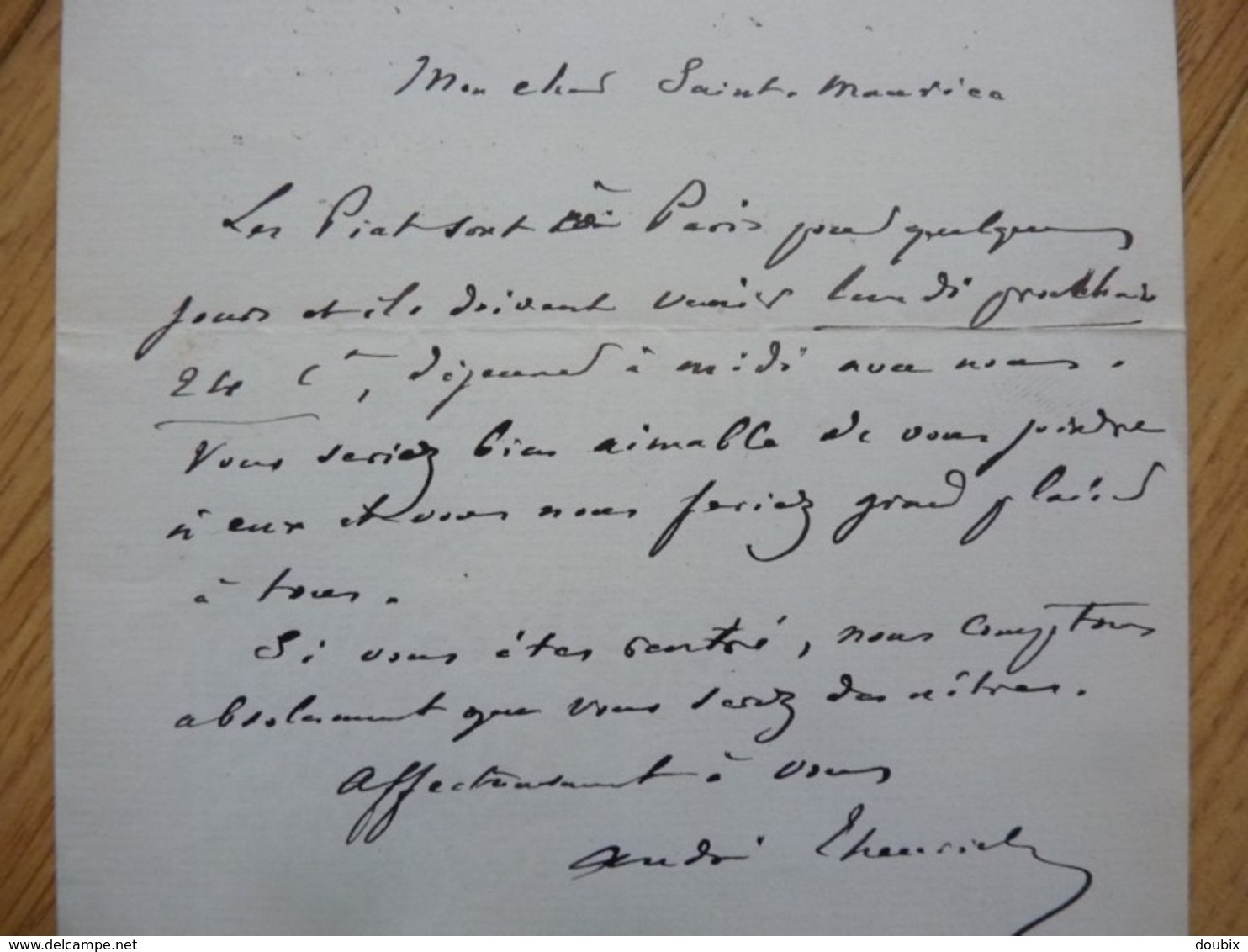 André THEURIET (1833-1907) Poète & Auteur Dramatique ACADEMIE FRANCAISE - AUTOGRAPHE - Autres & Non Classés