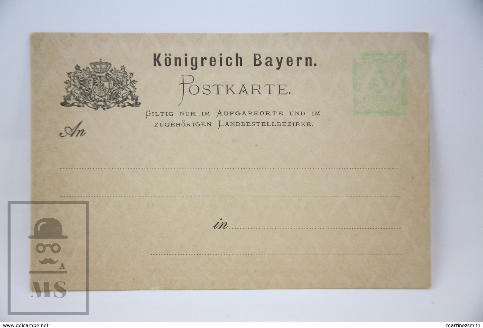 Königreich Bayern - Postal Stationary - Kingdom Of Bavaria 3 Pfenning - Unposted - Enteros Postales