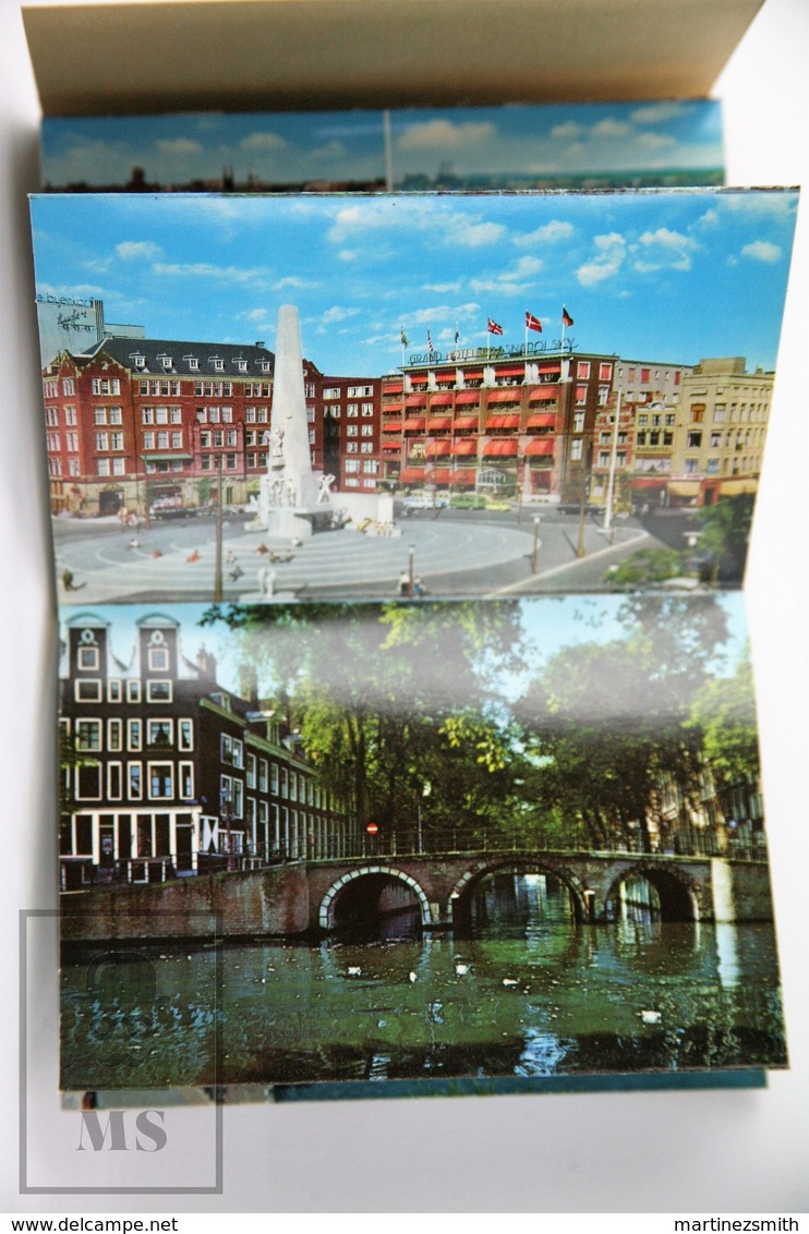 Vintage 1960's Amsterdam, Holland Postcard Folder - 8 Colour Postcards - Amsterdam