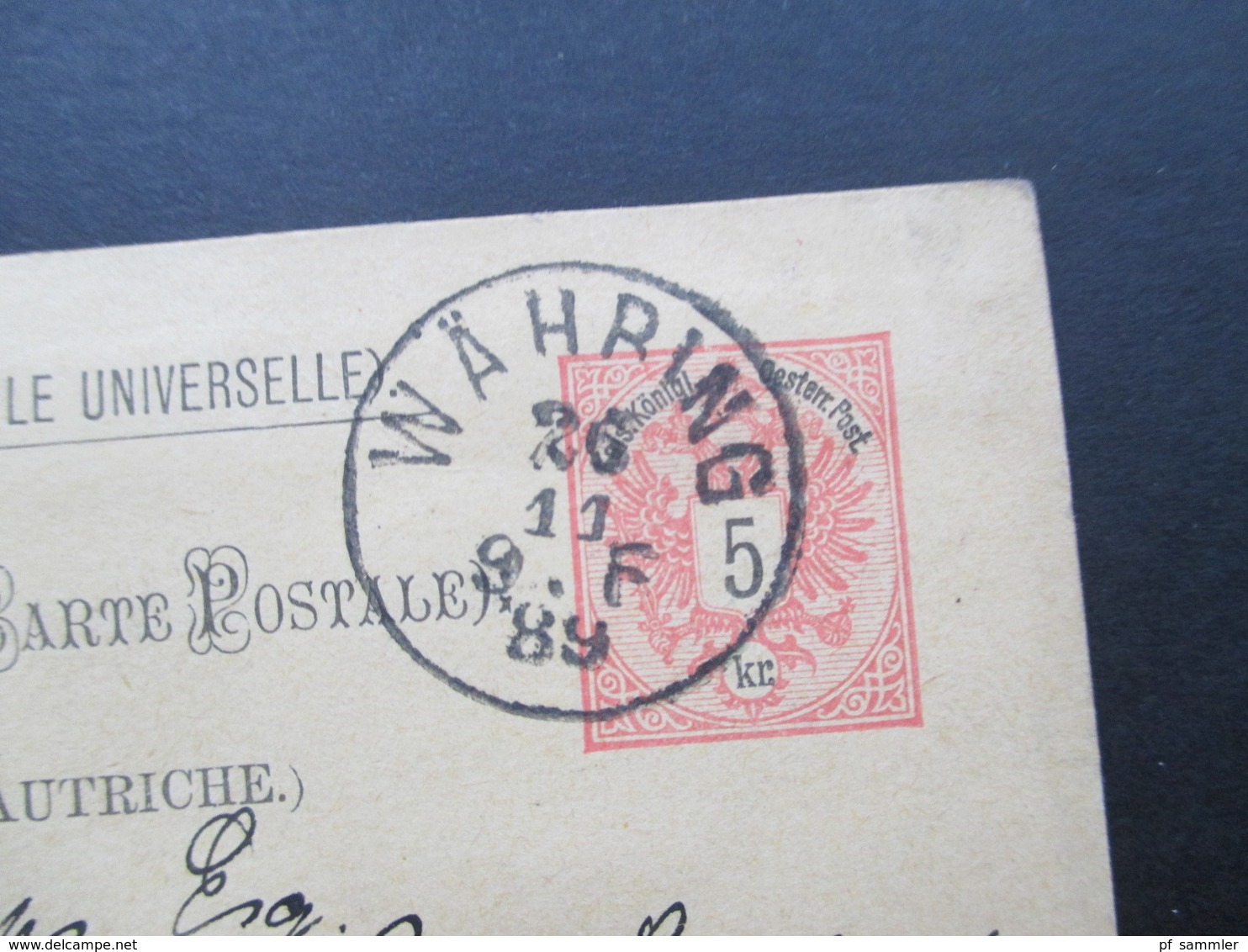 Österreich 1889 GA P 51 Weltvereinspostkarte Nach Birmingham. Returned Same Day! C.J. Philips Birmingham. - Briefe U. Dokumente
