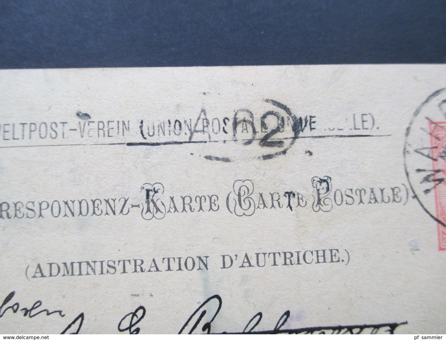 Österreich 1890 GA P 51 Weltvereinspostkarte Nach Amsterdam Mit 4 Stempeln. Vermerk: Zurück An Den Absender! - Briefe U. Dokumente