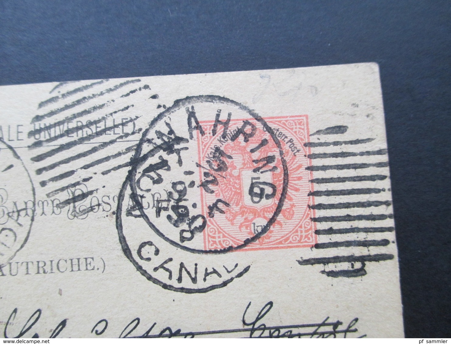 Österreich 1890 GA P 51 Weltvereinspostkarte Nach Montreal Kanada. Zurück / Retour. Social Philately Konsul - Briefe U. Dokumente