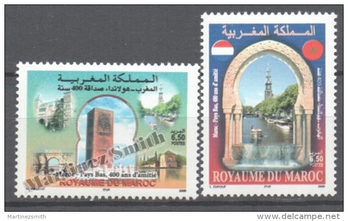 Maroc - Morocco 2005 Yvert 1380-81, 400 Years Of Diplomatic Relations With Netherlands - MNH - Marruecos (1956-...)