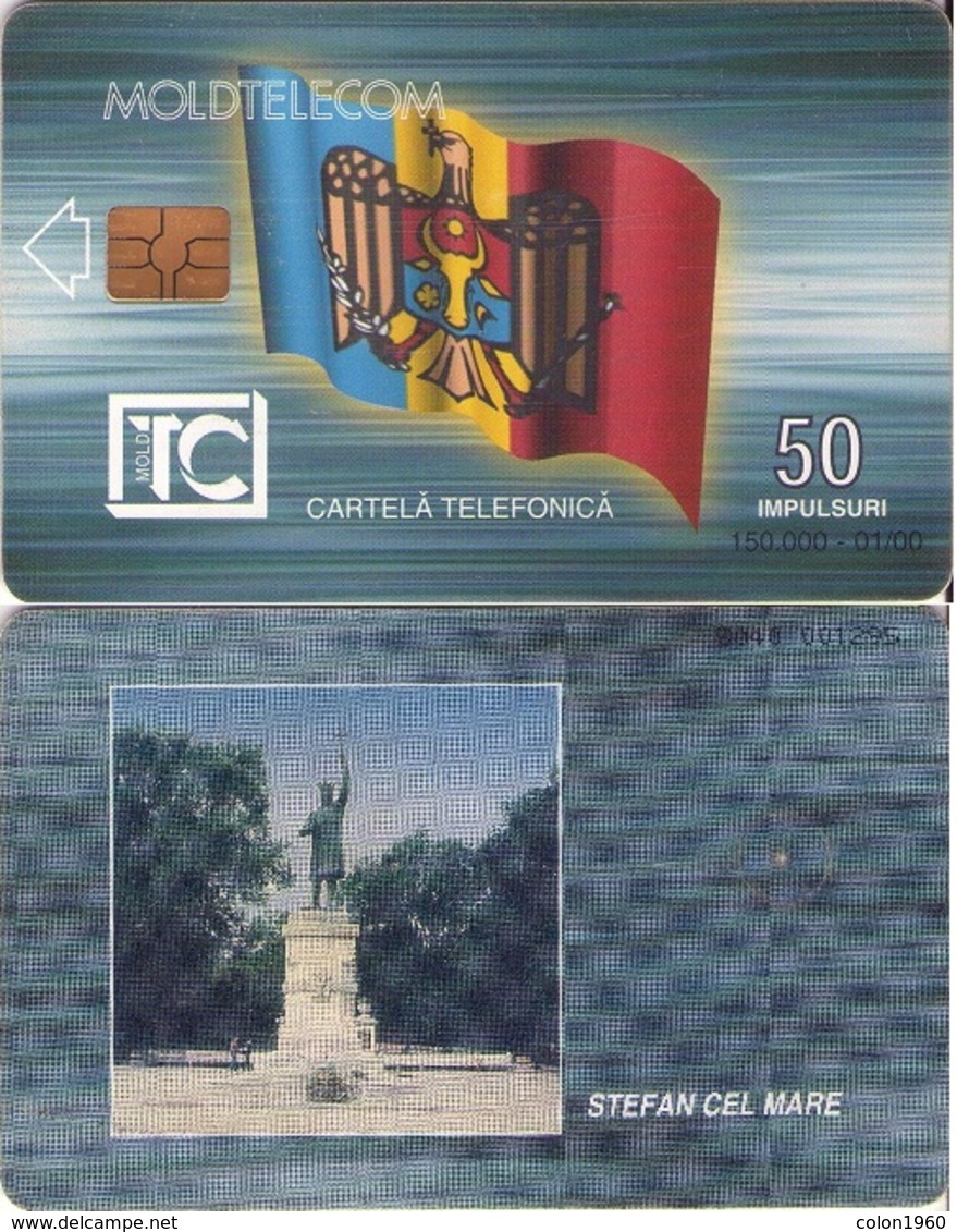 TARJETA TELEFONICA DE MOLDAVIA. 01.00 TIRADA 150000 (010) - Moldova