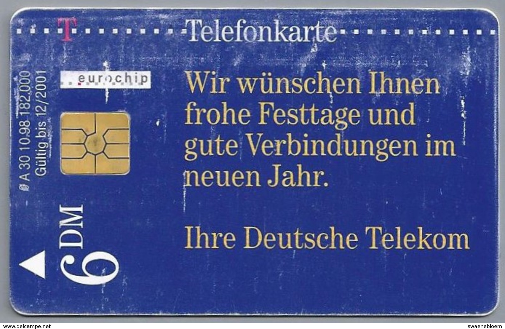 DE.- Telecom TELEFONKARTE. 12 DM. - Von Mensche Zu Mensch. Sneeuwbal. - A 30 10.98 - Téléphones