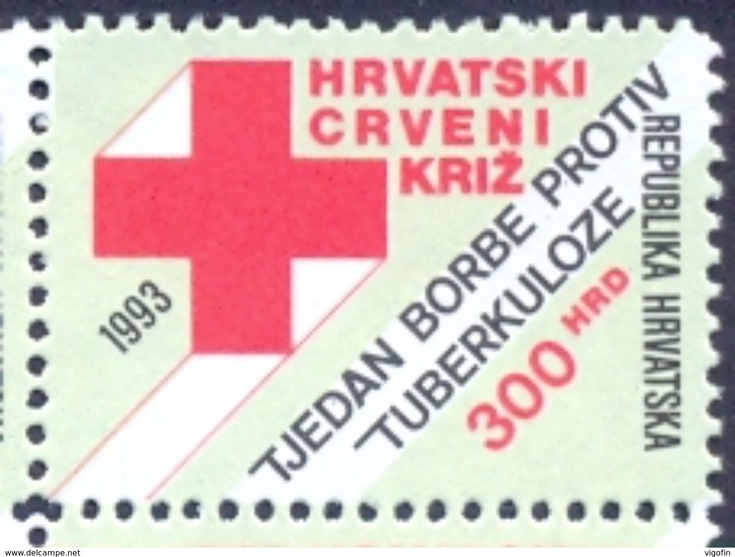 HR 1993-ZZ30 RED CROSS TBC, CROATIA-HRVATSKA, 1v, MNH - Rotes Kreuz