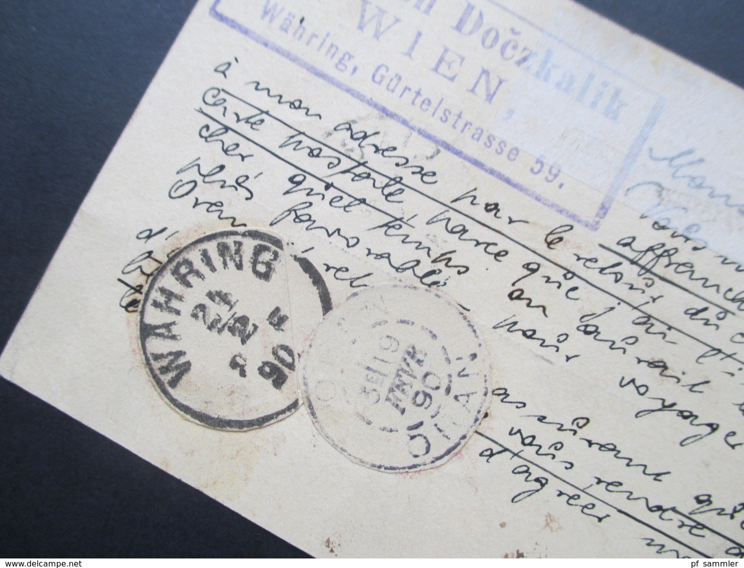 Österreich 1890 GA P 51 Weltvereinspostkarte Nach Oran Algerien über Paris! Social Philately Vize Konsul - Cartas & Documentos