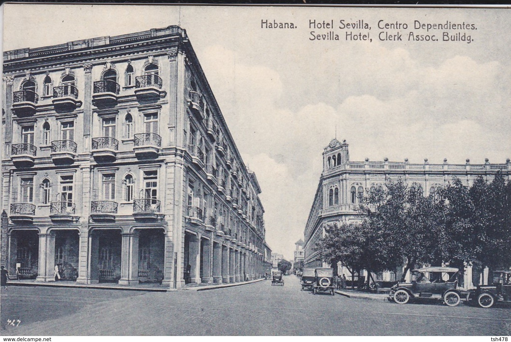 CUBA---HABANA---hôtel Sevilla, Centro Dependientes---voir 2 Scans - Cuba