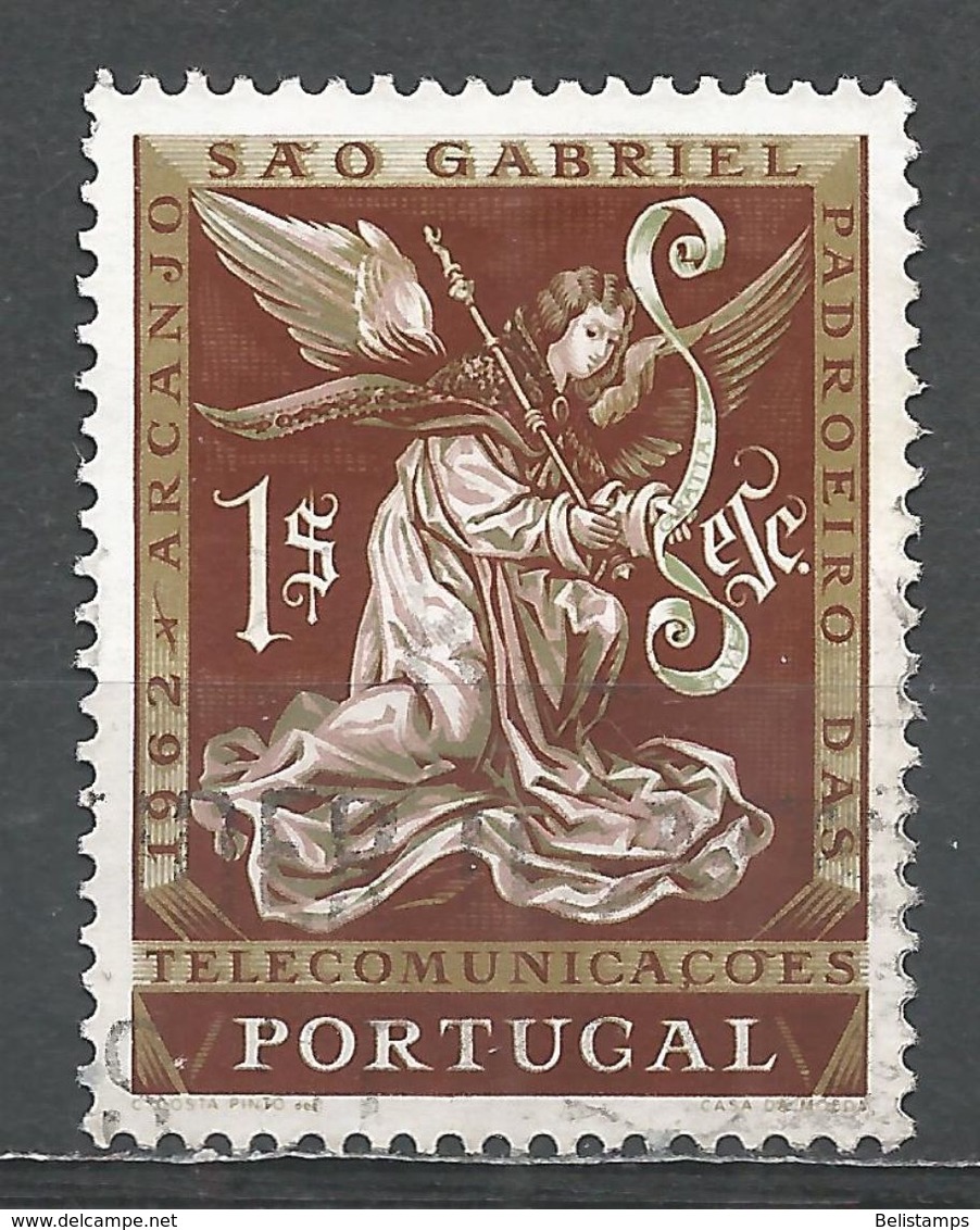 Portugal 1962. Scott #883 (U) Archangel Gabriel - Oblitérés