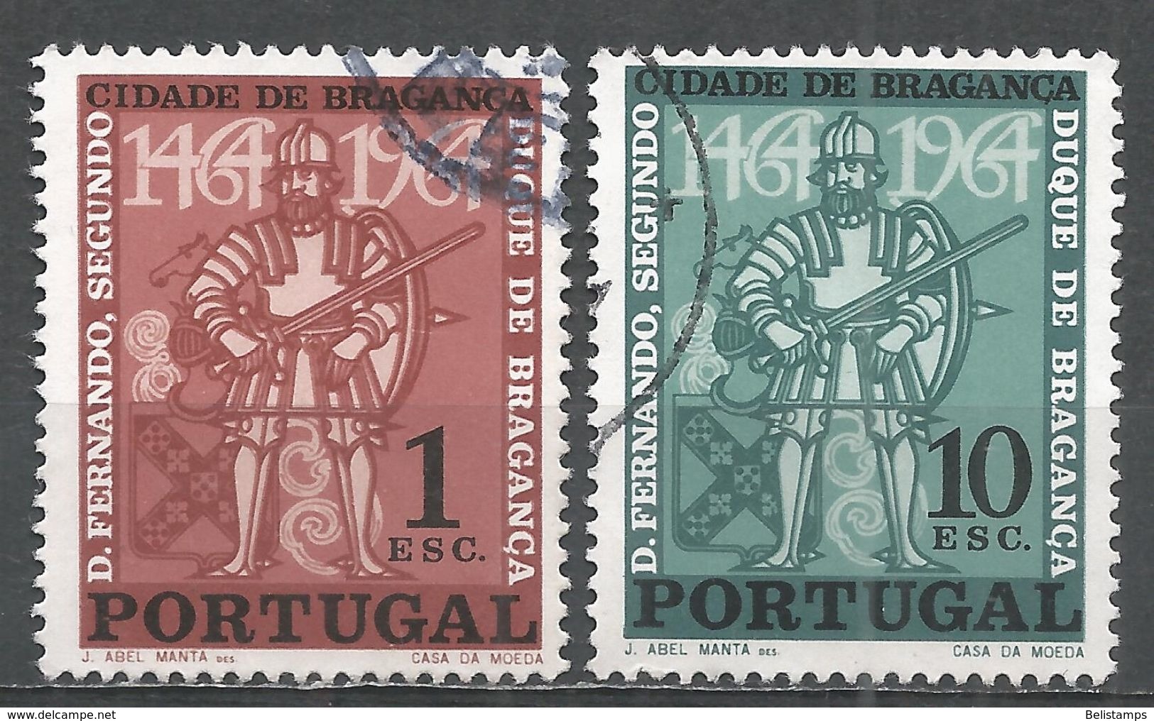 Portugal 1965. Scott #945-6 (U) Ferdinand I, Duke Of Braganza  *Complete Set* - Oblitérés