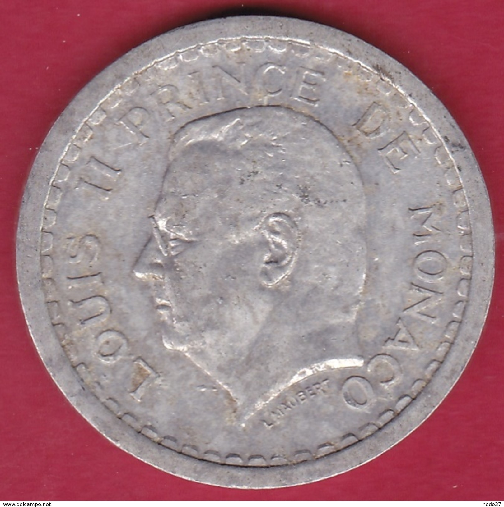 Monaco - Louis II - 2 Francs Aluminium (1943) - 1922-1949 Louis II