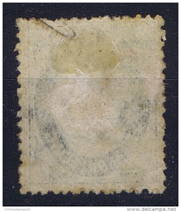 Norway: Mi  17 B Graublau Obl./Gestempelt/used   1870 Some  Paper On Back - Gebruikt