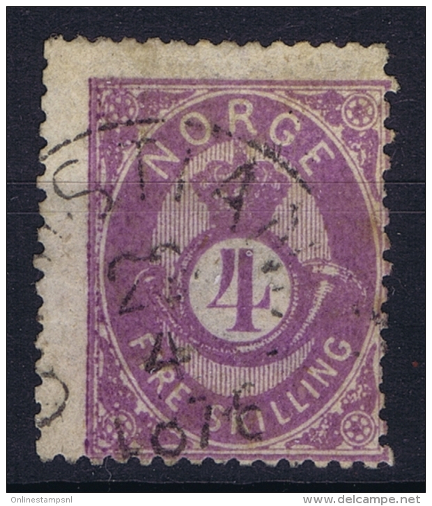 Norway: Mi  19 A Obl./Gestempelt/used   1870 - Oblitérés