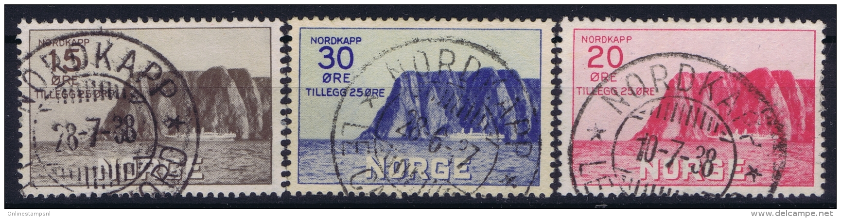 Norway: Mi  159 - 161 Obl./Gestempelt/used   1936 - Gebraucht