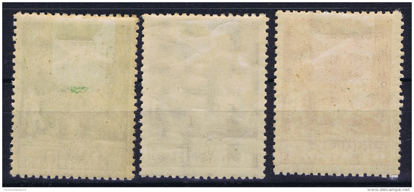 Denmark Mi  143 - 145  MH/* Flz/ Charniere 1924 - Airmail