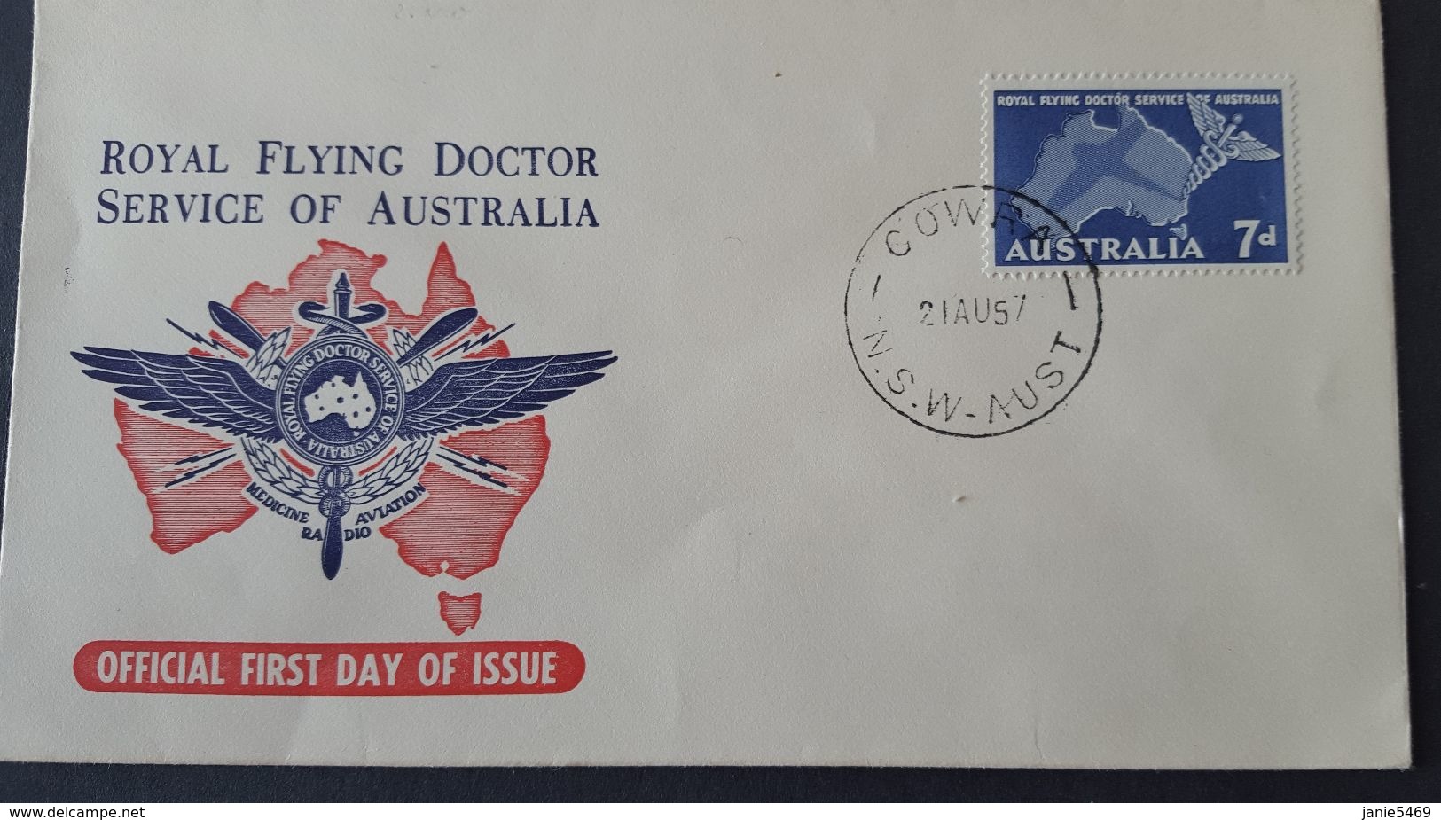 Australia 1957 Royal Flying Doctor Service Of Australia Official FDC - Ersttagsbelege (FDC)