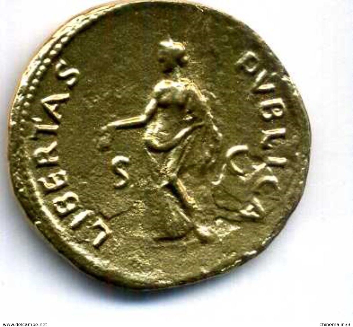 GALBA SERVIUS SULPICIUS SESTERTIUS  ETAIN DORE REPLIQUE 35mm - Other & Unclassified