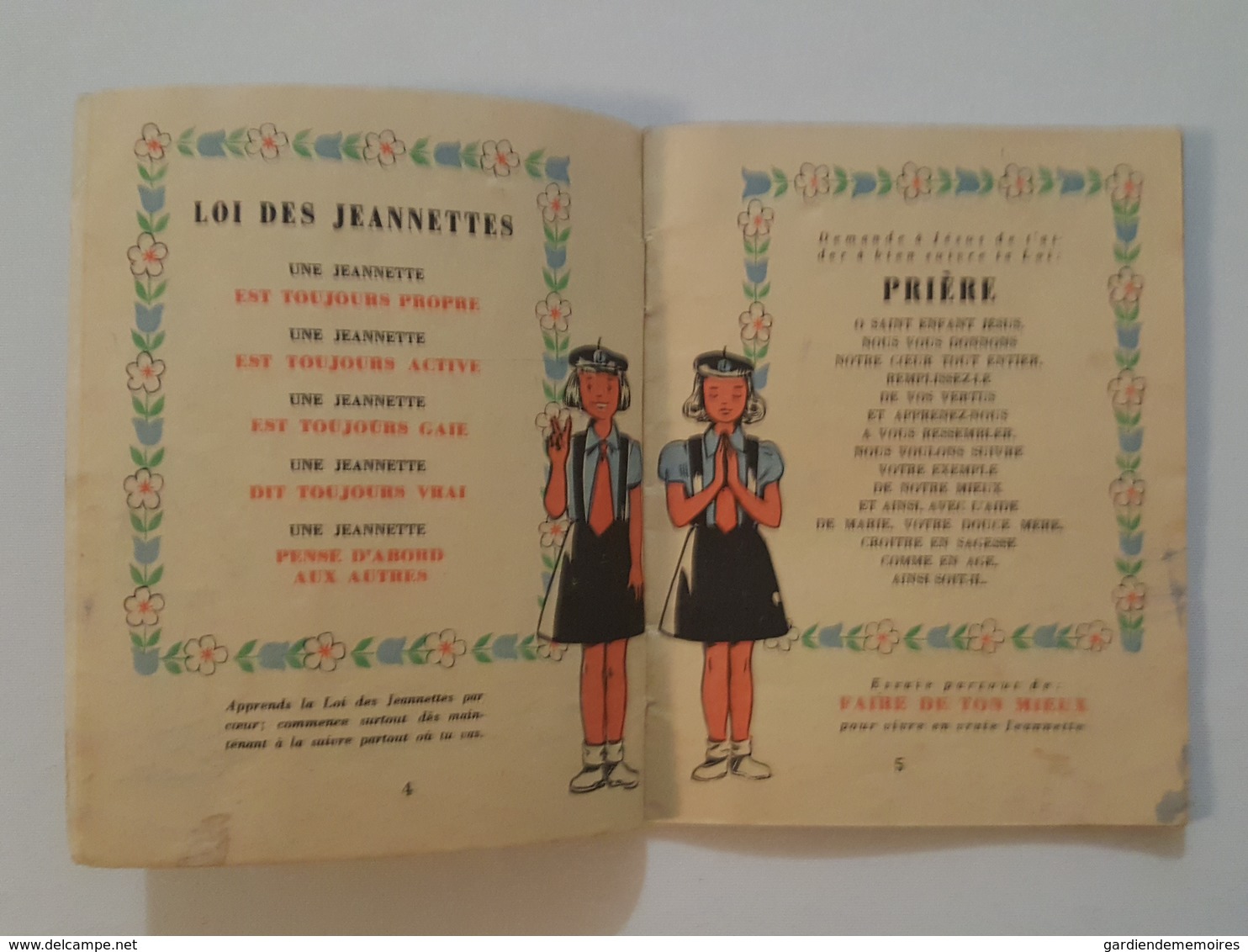 1954 Carnet De La Jeannette De Geneviève Bauer De Brienne La Vieille - Scoutisme