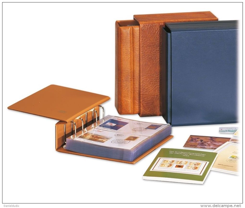 CLASSEUR ALBUM SAFE COMPACT SABLE POUR CARTES POSTALES OU AUTRES VENDU SANS FEUILLES - Non-classés