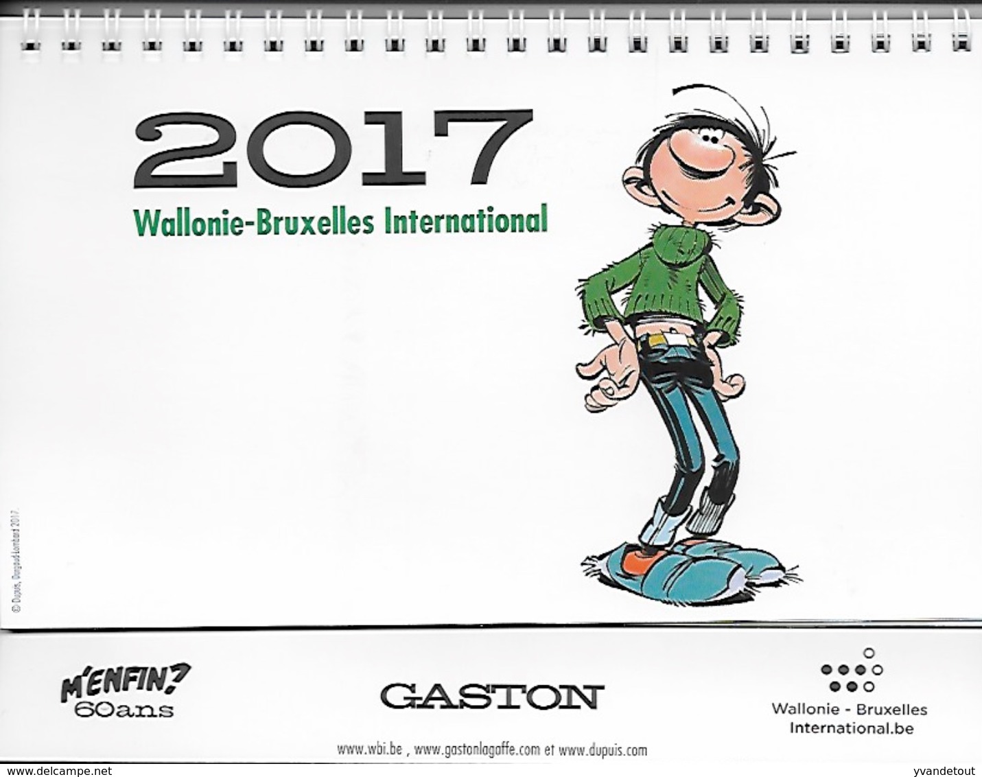 BD. Calendrier De Bureau à Poser. Gaston Lagaffe 2017 - Grand Format : 2001-...