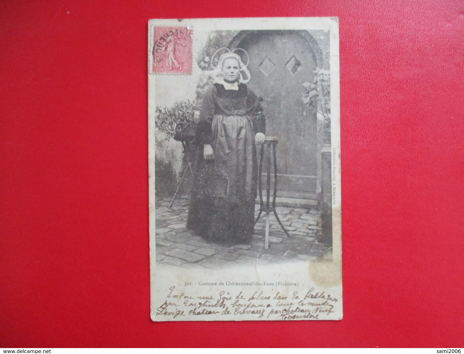 CPA 29 JEUNE FILLE COSTUME DE CHATEAUNEUF DU FAOU - Autres & Non Classés