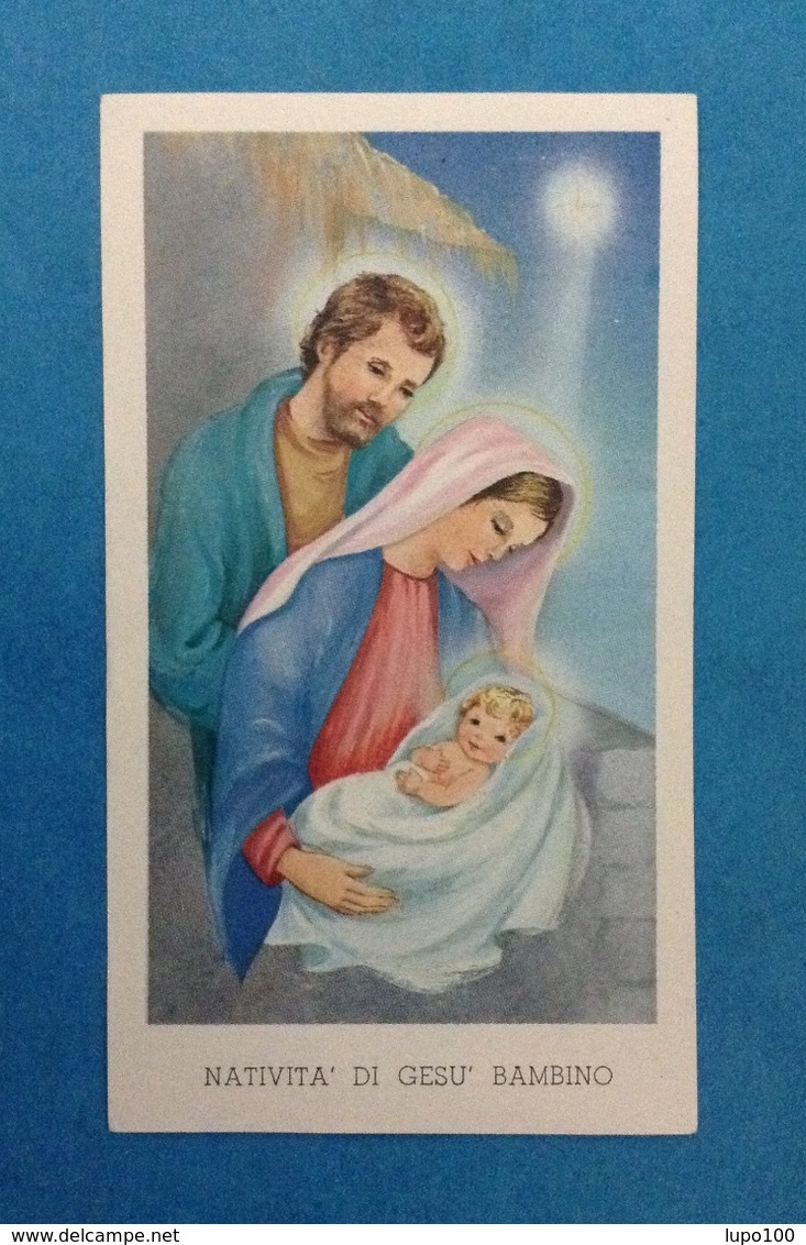 SANTINO HOLY CARD NATIVITA' DI GESU' BAMBINO - Santini