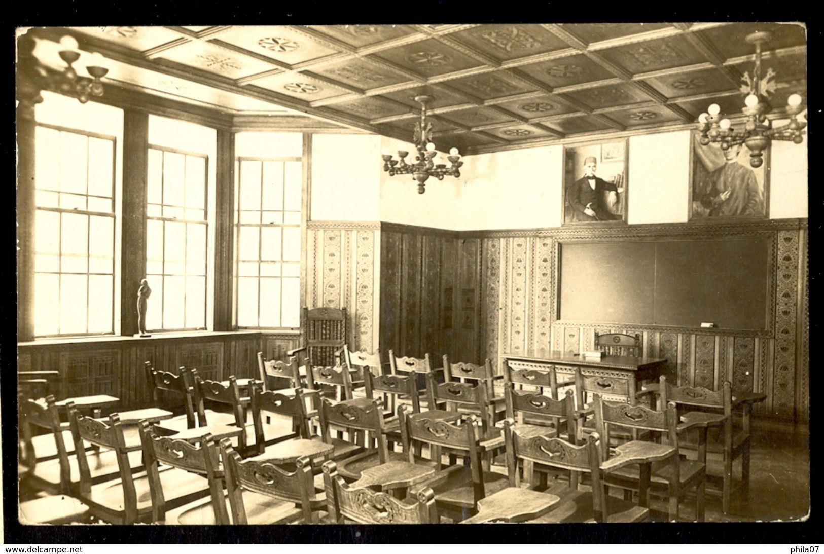 University Of Pittsburg - Cathedral Of Learning - The Yugoslav Classroom / Postcard Circulated, 2 Scans - Pittsburgh