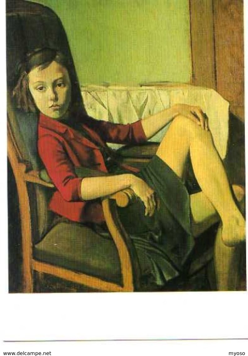 Balthus (Balthazar KLOSSOWSKI) Therese 1938 The Metropolitain Museim Of Art New York, Fillette Assise Sur Fauteuil - Paintings