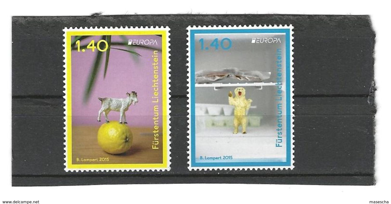 Liechtenstein 2015 Satz ,Set Of 2 Stamps Mi. 1744- 1745** Spielzeug/Jouets ( 8 - Nuovi