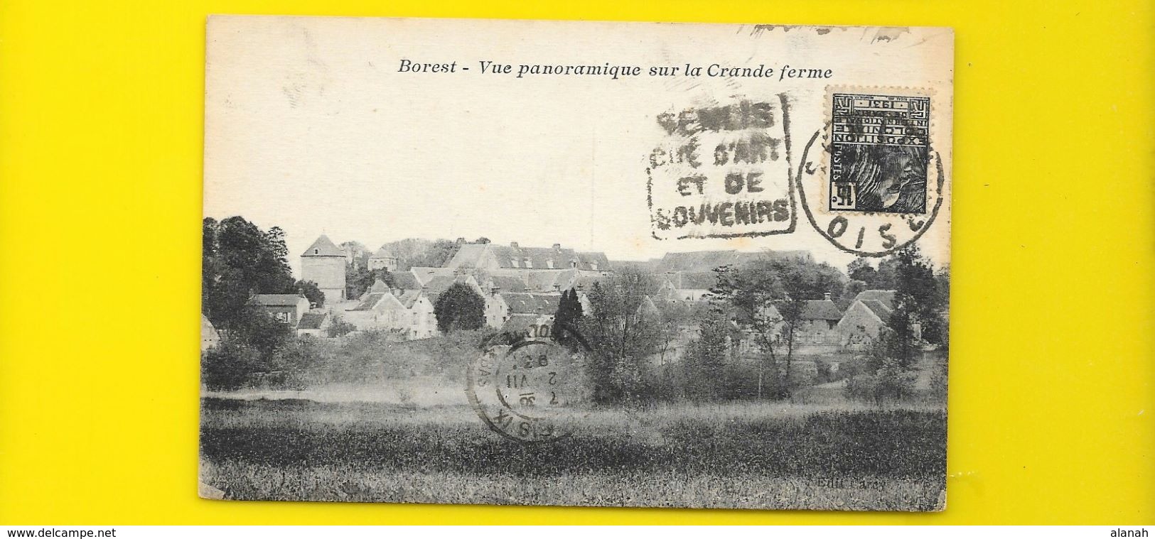 BOREST Rare Vue Panoramique Sur La Grande Ferme (Carcy) Oise (60) - Other & Unclassified