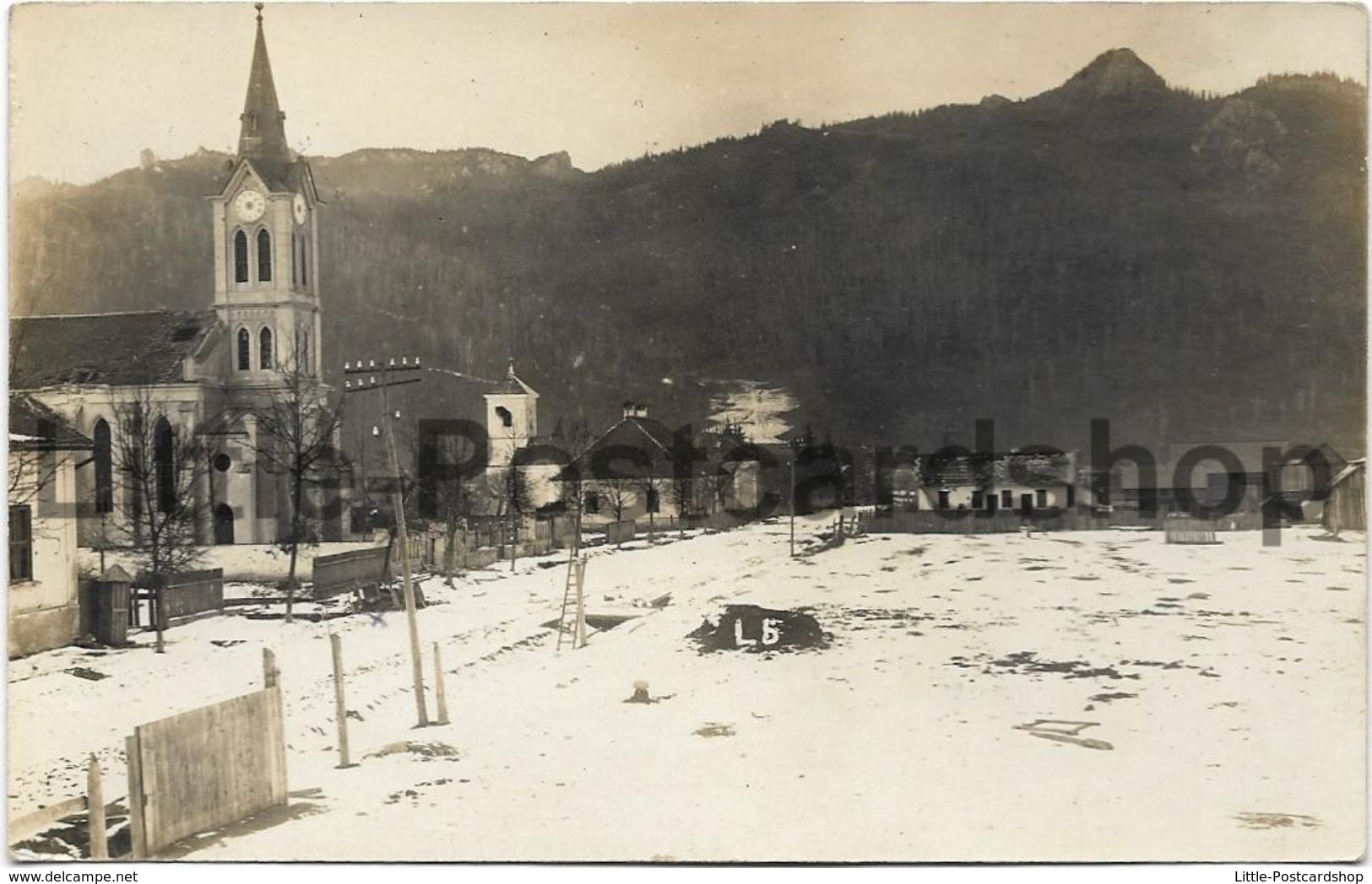 Foto AK Tölgyes Kirche Strasse Und Häuser 1917 Mogyoród Ungarn - Guerre 1914-18