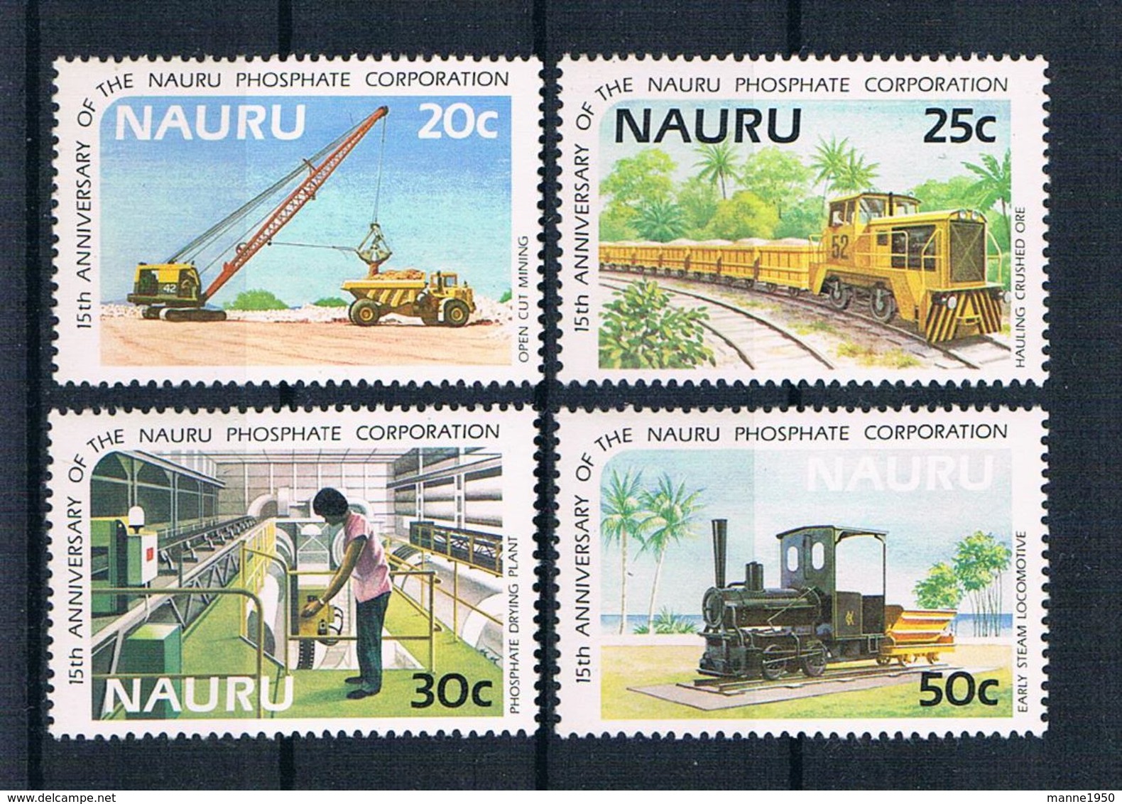 Nauru 1985 Eisenbahn Mi.Nr. 306/09 Kpl. Satz ** - Nauru