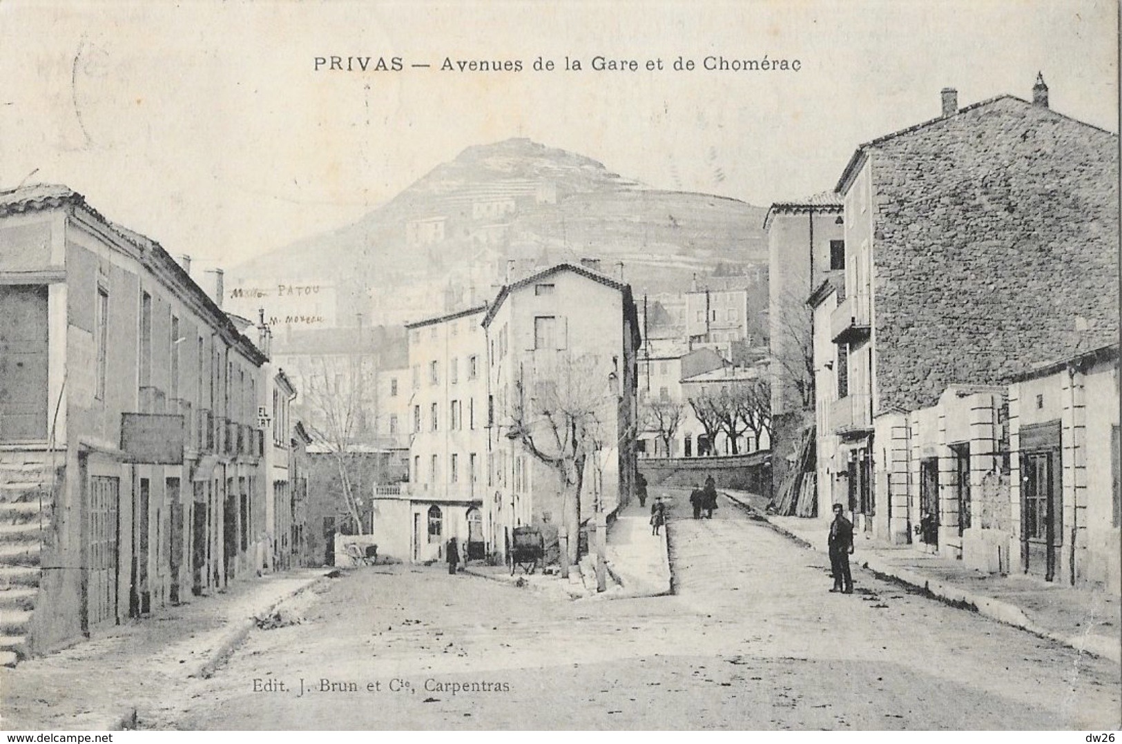 Privas (Ardèche) - Avenue De La Gare Et De Chomérac - Edition J. Brun Et Cie - Privas