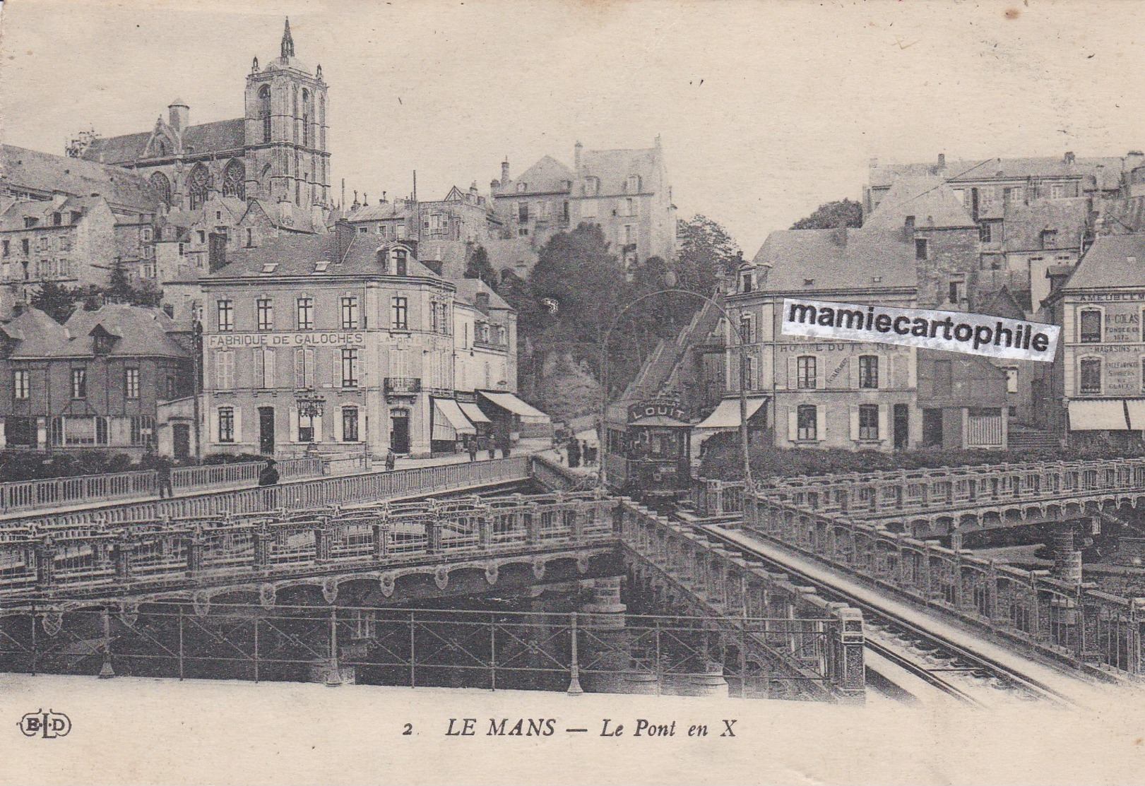 LE MANS - Sarthe - Le Pont En X - CPA - 1916 - Le Mans