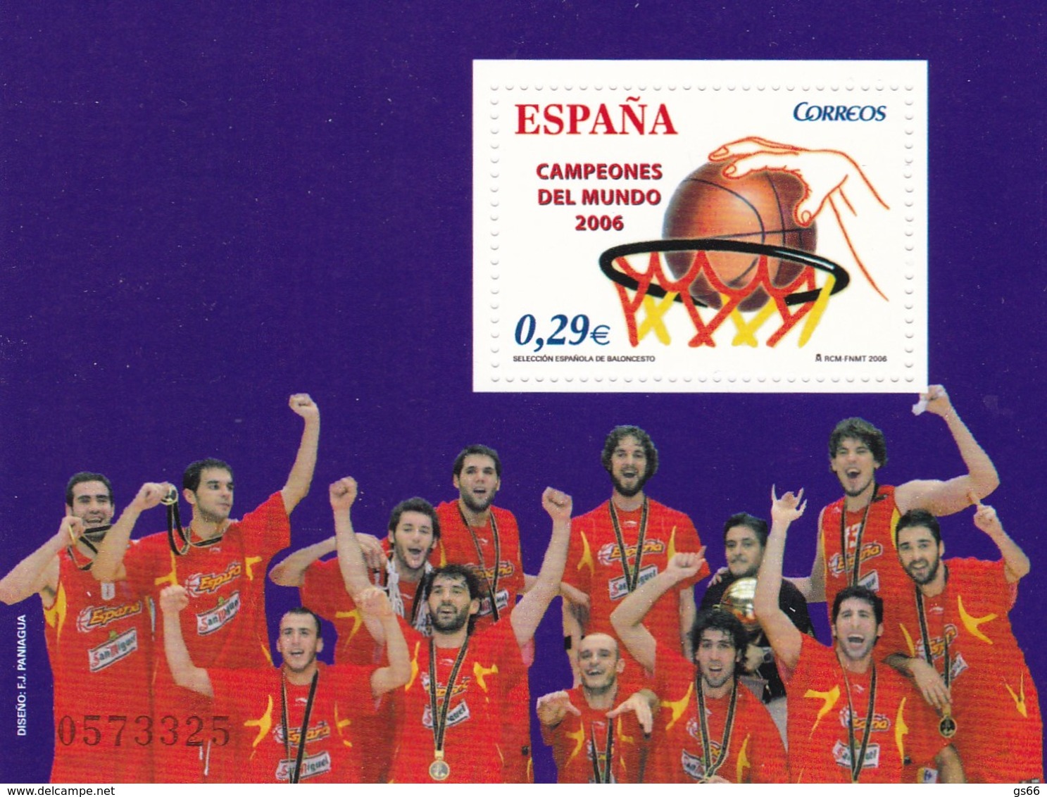 2006, Spanien, 4162 Block 151, Gewinn Der Basketball-Weltmeisterschaft Durch Die Spanische Nationalmannschaft.  MNH ** - Neufs