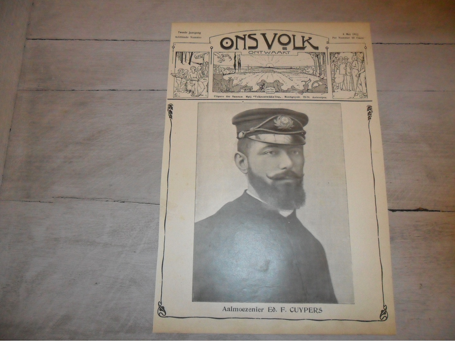 Origineel Knipsel ( 1238 )  Uit Tijdschrift " Ons Volk " : Ed. F. Cuypers  Stabroeck Stabroek Boot " L' Avenir " 1912 - Non Classés