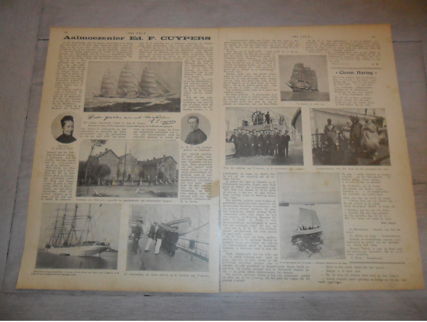 Origineel Knipsel ( 1238 )  Uit Tijdschrift " Ons Volk " : Ed. F. Cuypers  Stabroeck Stabroek Boot " L' Avenir " 1912 - Non Classés