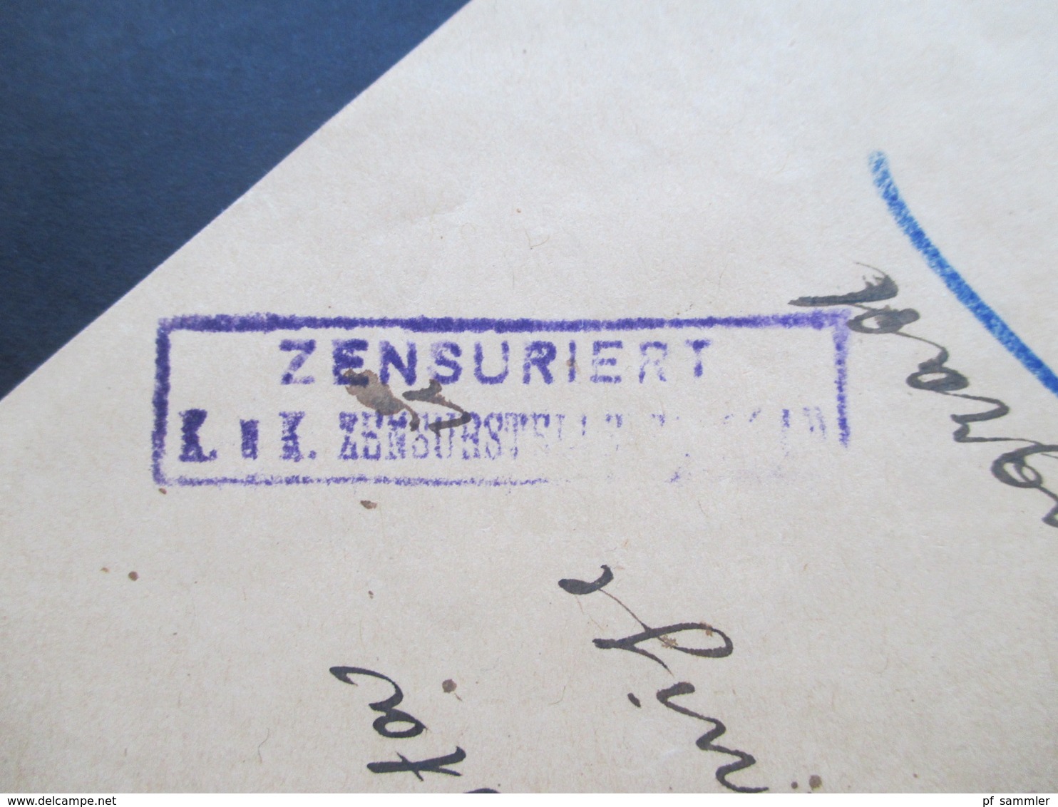 Österreich Ungarische Feldpost Ca. 1917 Nr. 25 MeF Zensuriert KuK Zensurstelle Belgrad - Briefe U. Dokumente