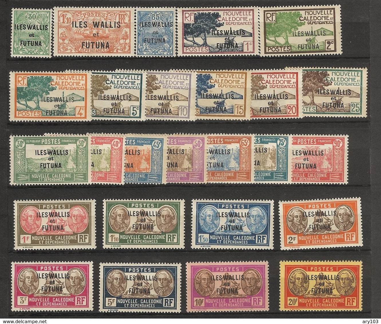 Nouvelles Calédonie _ Surch Wallis-Et Futuna  (1927 ) N°40/65 - Used Stamps