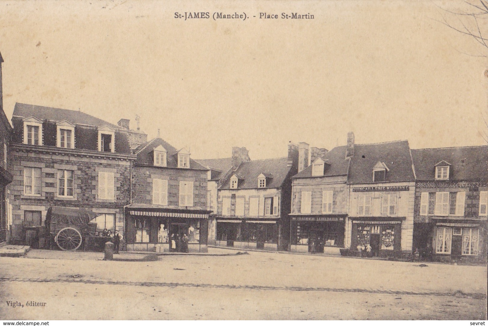 St-JAMES. - Place St-Martin. Carte RARE - Other & Unclassified