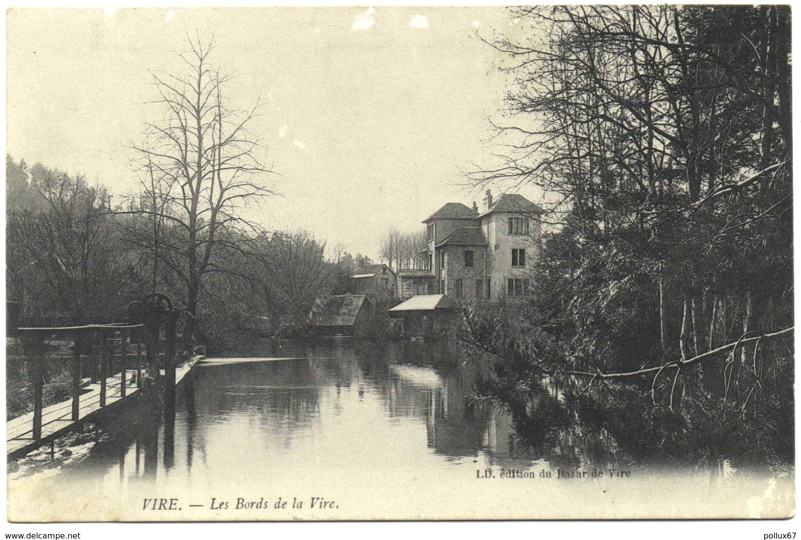 CPA DE VIRE  (CALVADOS )  LES BORDS DE LA VIRE - Vire